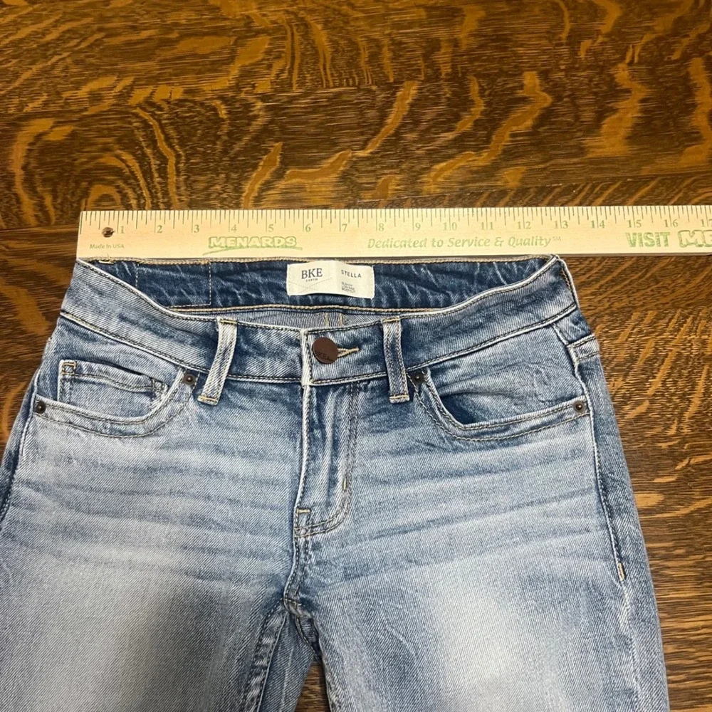 BKE Bootcut Jeans Womens 24 Light Wash Stella Slim Fit Low Rise Denim